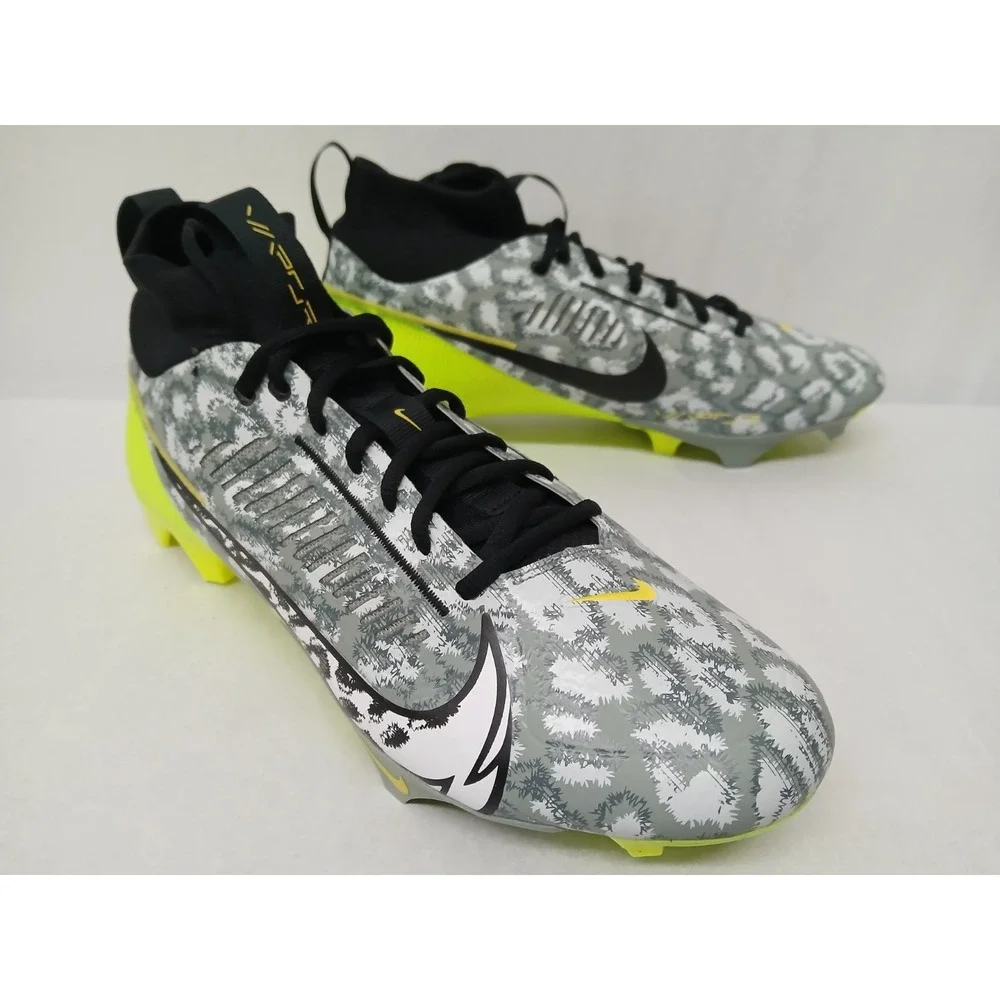 Nike Mens Vapor Edge Pro 360 2 Football Cleat FB8443-703 Volt Black Grey Sz 11.5